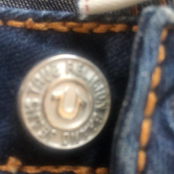 True religion flare low rise jeans, size 25 - Picture 3 of 9